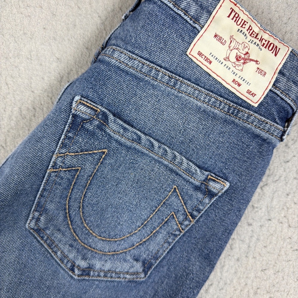 True Religion Jeans Womens 27 High Rise Mom Jean Medium Wash